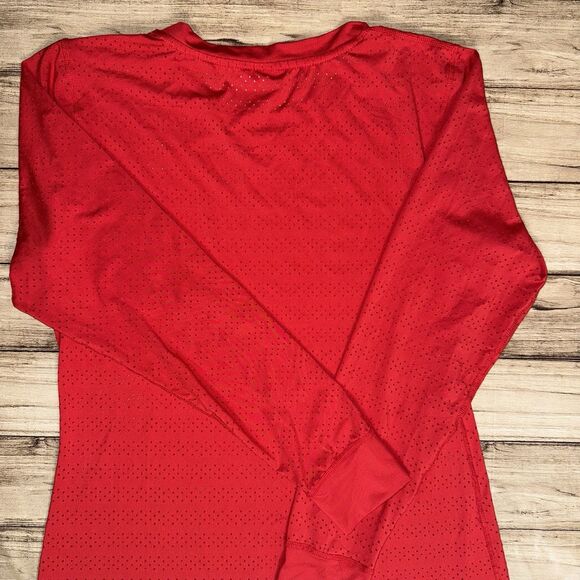 ZYIA Activewear Red Chill Long Sleeve Top Size Large - Picture 3 of 9
